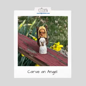 Making this angel wood carving is super simple with this step by step tutorial and photos from every angle. 