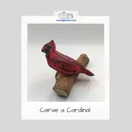 Free cardinal wood carving pattern, step-by-step tutorial, and painting guide are all right here to carve this beauty. 