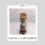 Free caricature carving tutorial using just a knife with step-by-step instructions and photos.
