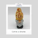 Carve a gnome in no time with a knife with our step by step tutorial and painting guide.