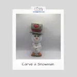 Carving a snowman on ice skates from wood with a knife is easy with our free tutorial.