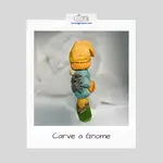 This gnome carving is a chance to elevate your wood carving skills and add subtle movement.