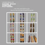 Fun gnome wood carving patterns for you that can be printed to size to fit to a wood block. 