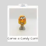 This Halloween wood carving of a candy corn is super fun and easy to make as a decoration or gift. 
