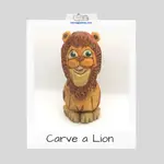 Learn how to carve a lion with our free step-by-step tutorial that includes tons of photos to guide you.