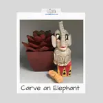 How to carve an elephant with only a knife is easy with this tutorial.