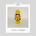 Adorable penguin wood carving is easy to make with just a knife with step by step instructions and progress photos.