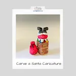 Santa caricature carving tutorial from a block of wood using primarily a knife to make a beautiful Christmas ornament.