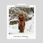Viking wood carving tutorial to make this valiant little whittle.