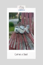 Seal wood carving