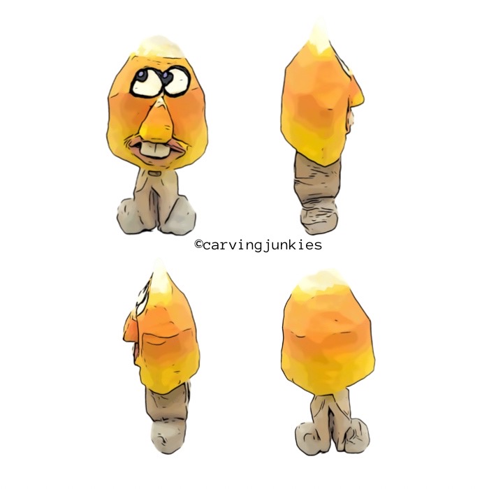 Halloween candy corn pattern