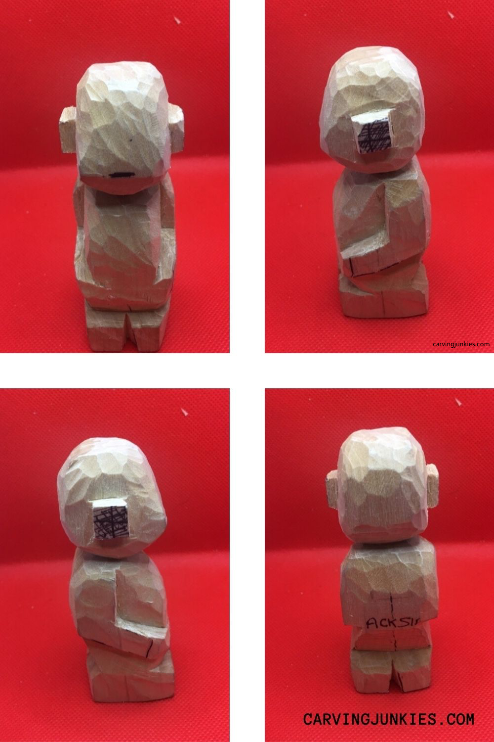 Caricature carving collage