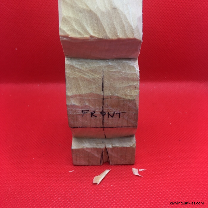 Shaping front of caricature