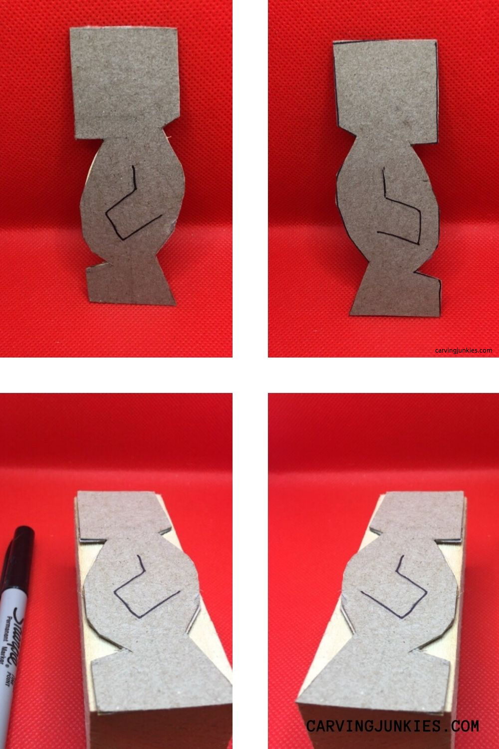 caricature carving template