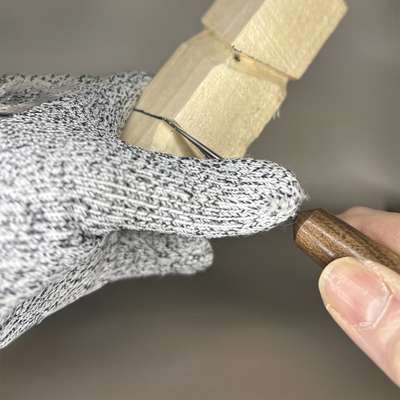 Separating bottom of wooden Bigfoot