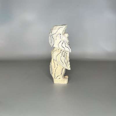 Right view of hair lines