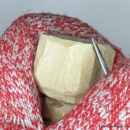 Top of carved monster toothpick holder