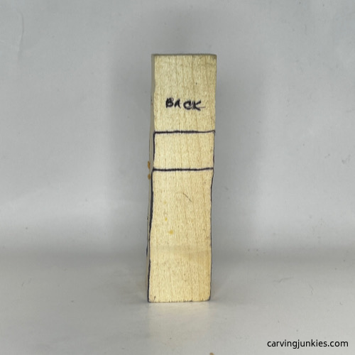 Back guidelines for carved old man