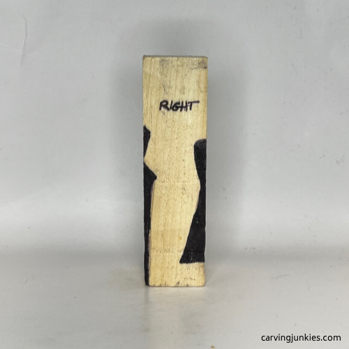 Right guidelines for carved old man