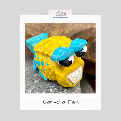 Carving a fish