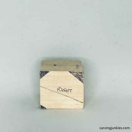 Right guidelines on wood carved fortune cookie