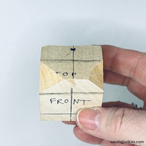 Adding more guidelines to wood carved fortune cookie