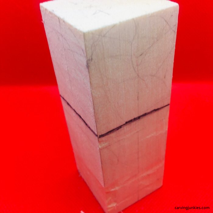 Basswood block for cat carving