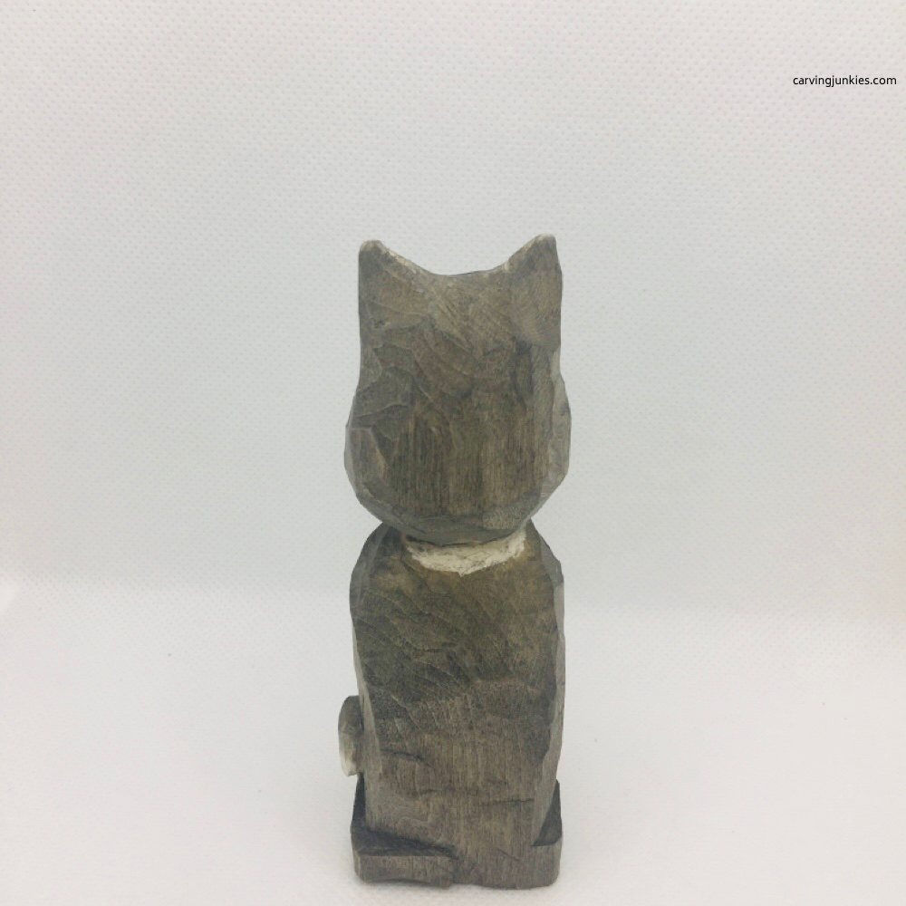 back of cat carving