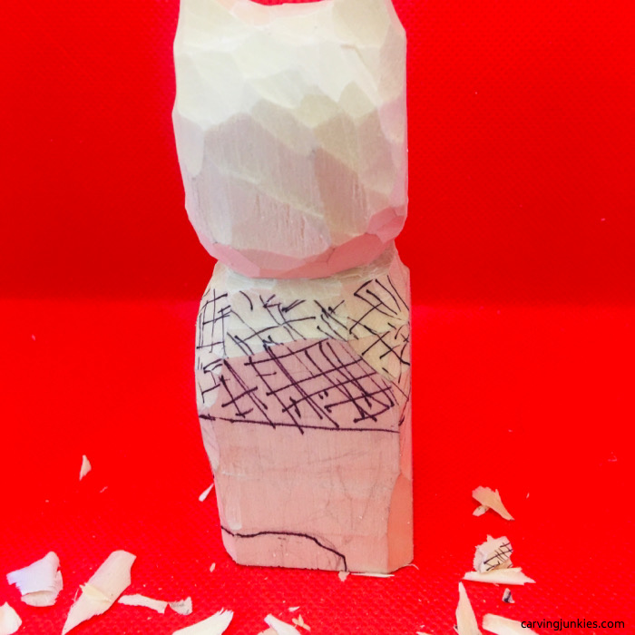 Tail for cat carving