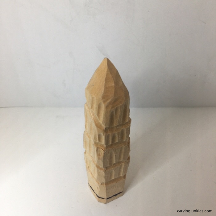 Carving a textured tree