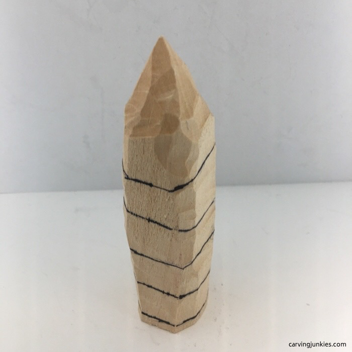 Pattern drawn on wood