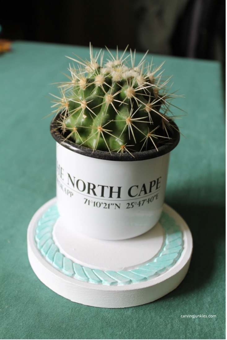 Beautiful chip carved coasters