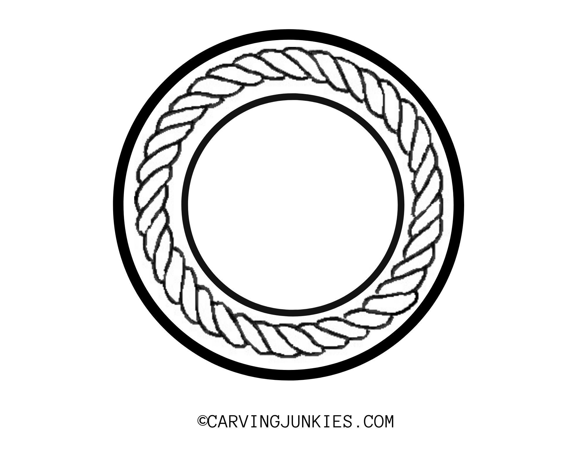 chip carving coaster pattern