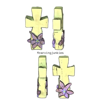 Pattern to make a wood carved cross