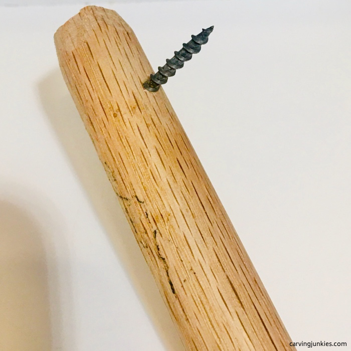 Dowel with screw
