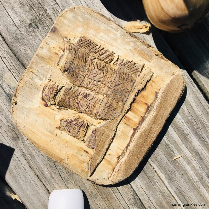 Roughing out relief carving