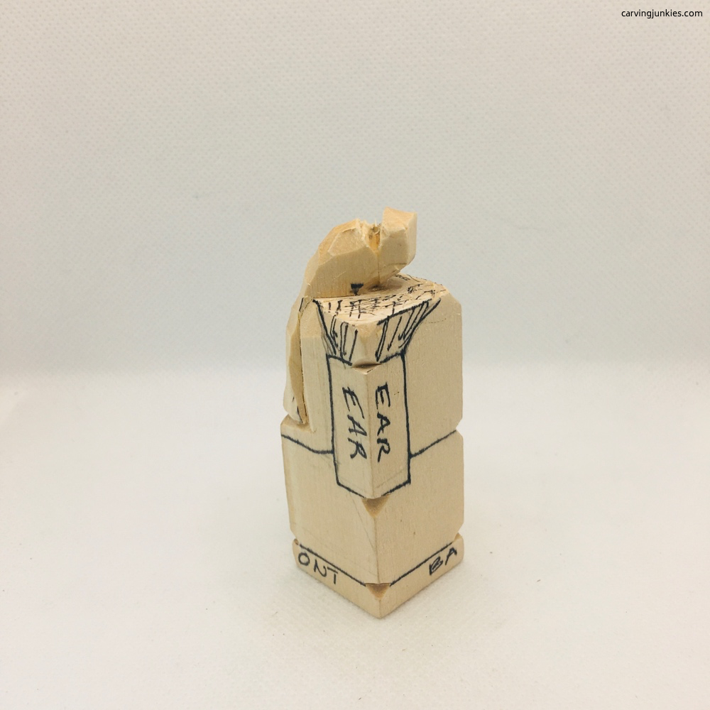 elephant carving left side