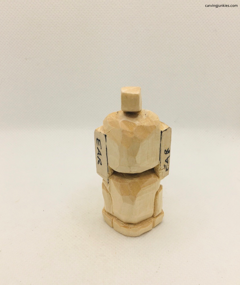 Completed carving of an elephant