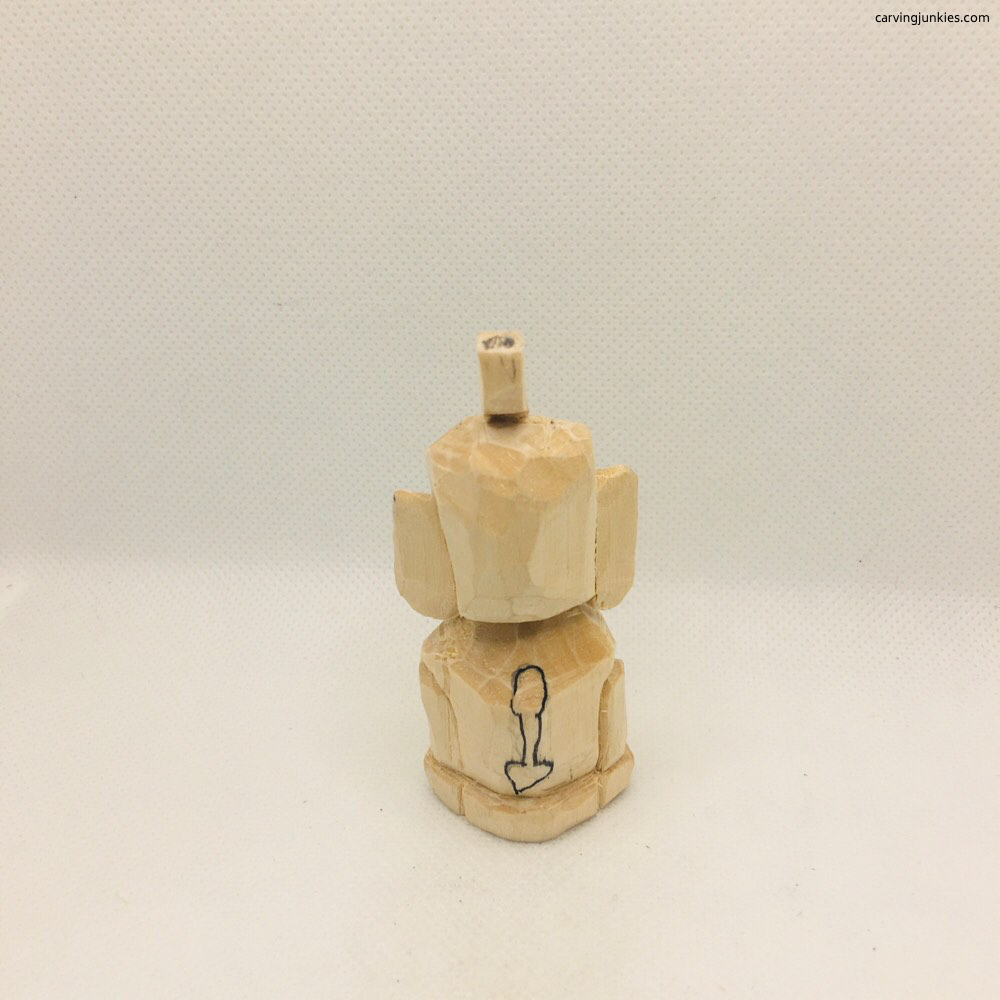 Tail of wood elephant