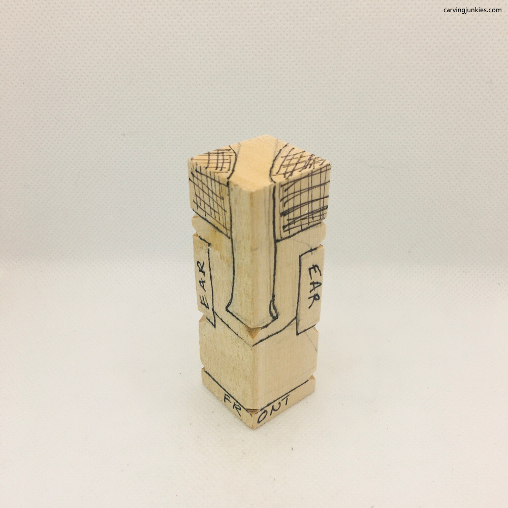 elephant carving lines