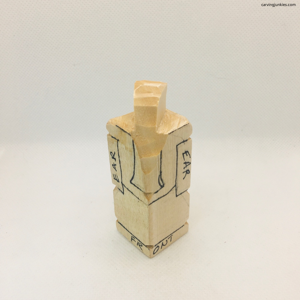 Separated wood elephant trunk