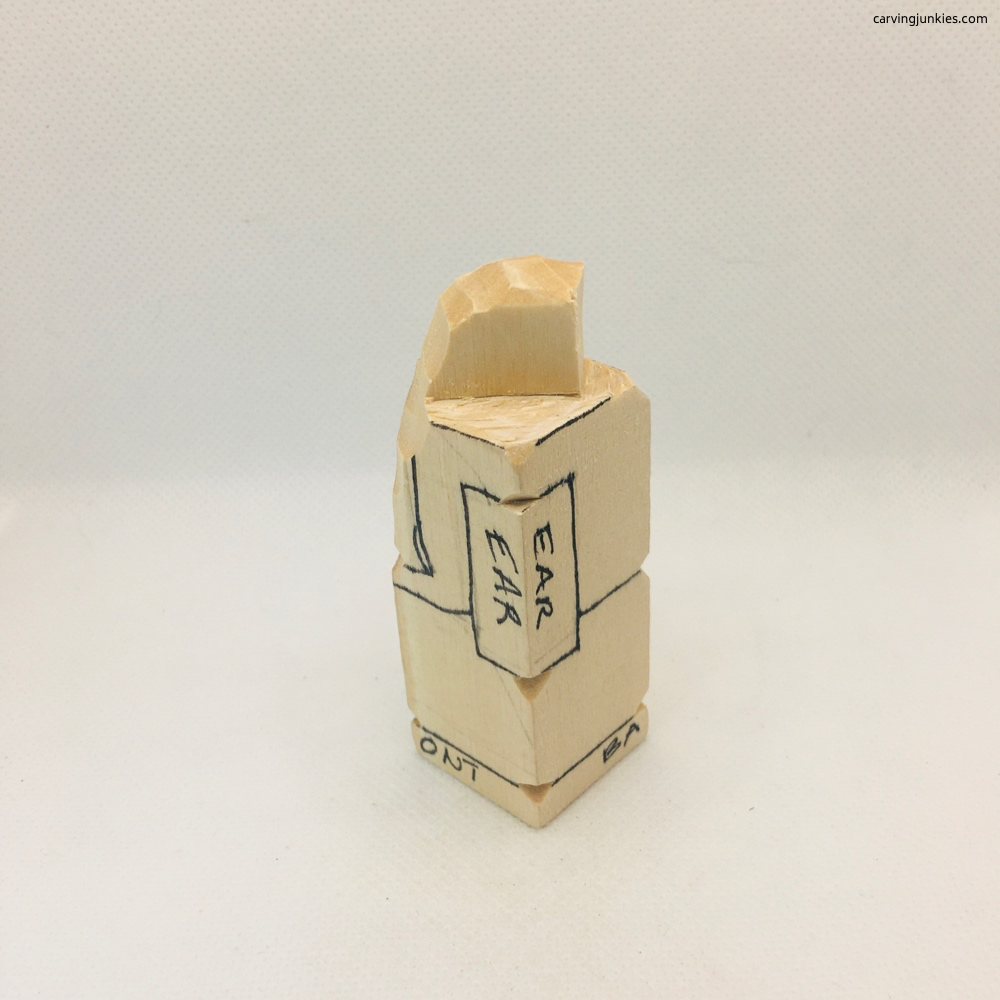 Elephant wood truck left view