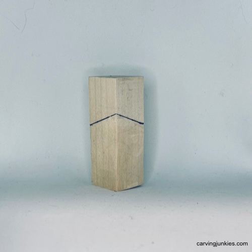 Front guideline for Easter whittle project