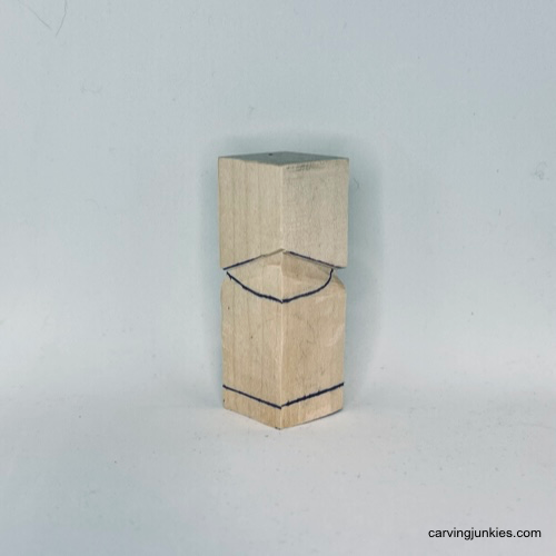 Nose guideline is added to Easter whittle project