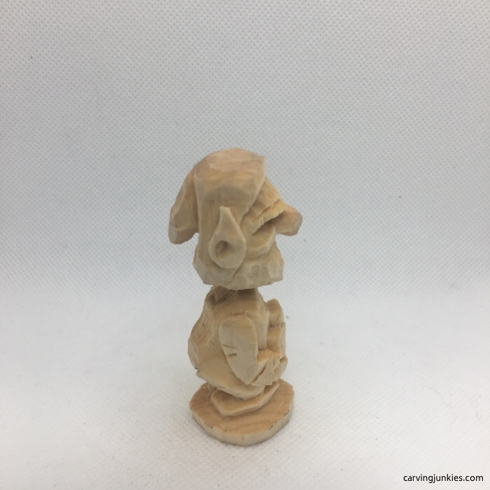 Pointed ears on wooden elf