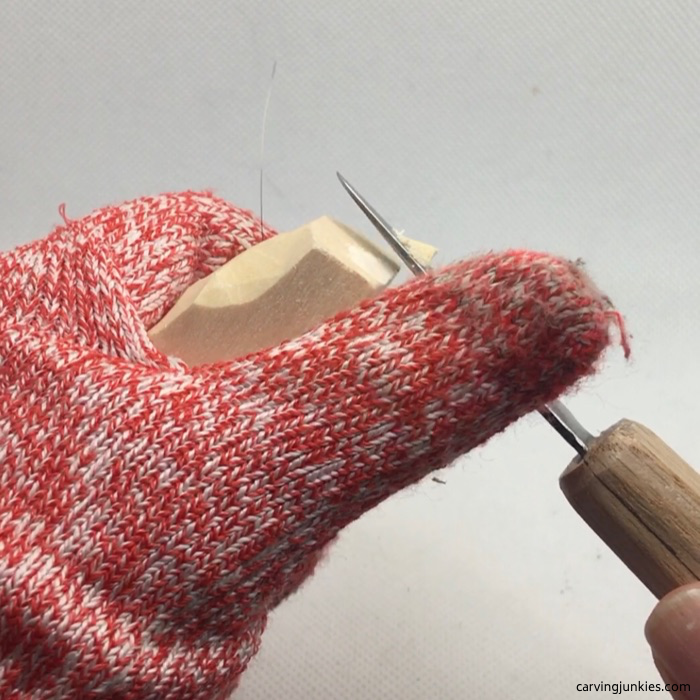 Cutting basswood block