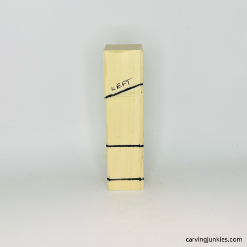 Wood screw-up fairy caricature left guidelines Screw-up fairy wood caricature left guidelines