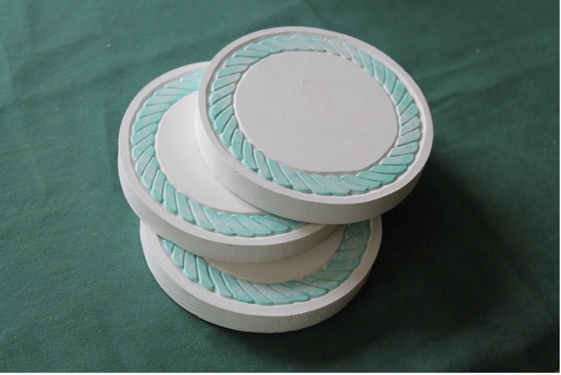 chip carving coasters