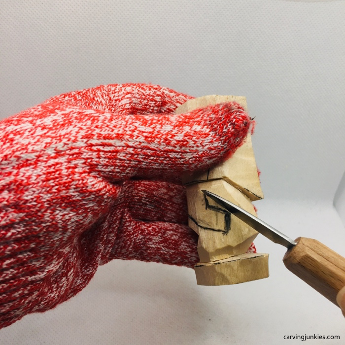 Cutting arms on basswood