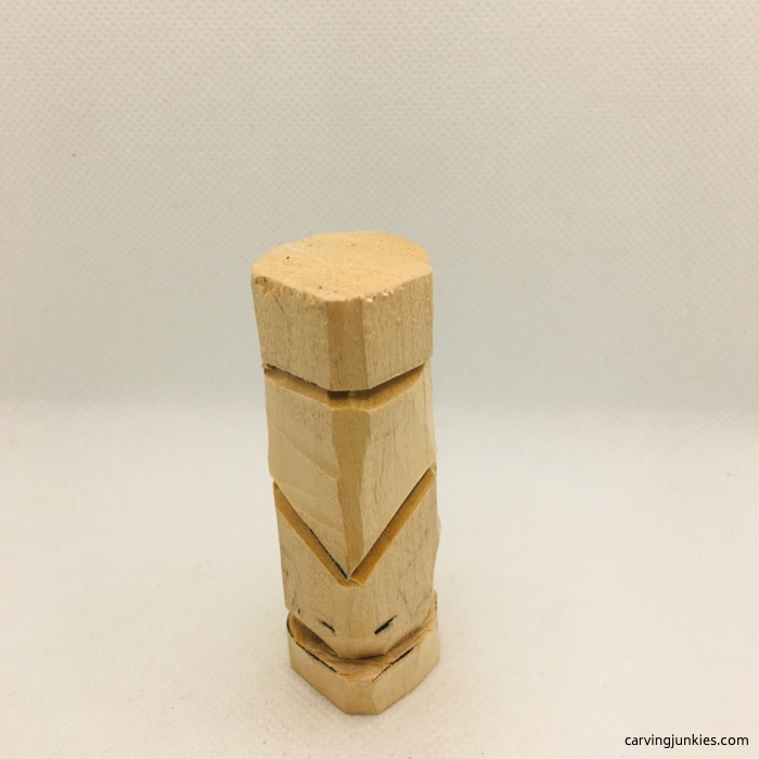 Carving head on basswood